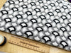 FABRIC REMNANT - Black Grey White Geometric Upholstery Fabric - 0.5m Length