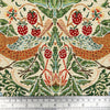 Tapestry Fabric - William Morris Natural Strawberry Thief - Luxury Upholstery Fabric