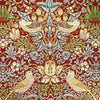 Tapestry Fabric - William Morris Wine Red Strawberry Thief - Luxury Upholstery Fabric