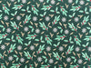 Christmas Fabric - Mistletoe & Snowflake on Green - 100% Cotton Fabric