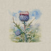 Upholstery Fabric - Cotton Rich Linen Look Material - Panels - Cushion - Wall Art - Thistle