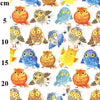 Rose & Hubble Digital Cotton Prints - Cute Owls Print