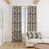 Linen Look Fabric - Trojan Horse Print - Furnishing Curtain Cushion Fabric
