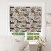 Linen Look Fabric - Trojan Horse Print - Furnishing Curtain Cushion Fabric