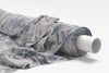 Linen Look Fabric - Blue Bird Song Toile Print - Furnishing Curtain Cushion Fabric