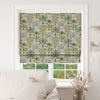 Linen Look Fabric - Elephant & Palm Tree Print - Furnishing Curtain Cushion Fabric