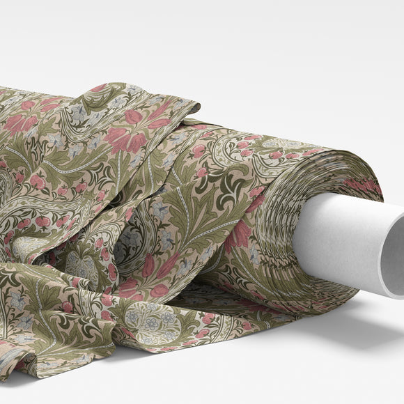 William Morris Fabric - Eden Rose - Furnishing Curtain Cushion Fabric