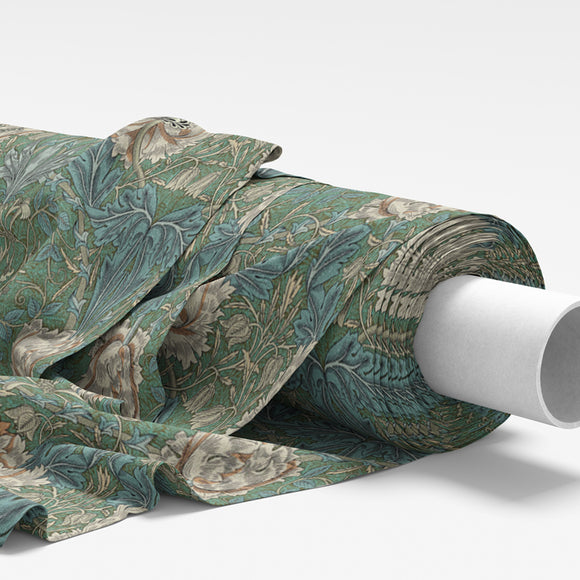 William Morris Fabric - Honeysuckle Seaspray - Furnishing Curtain Cushion Fabric
