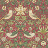 William Morris Fabric - Strawberry Thief Crimson Red - Furnishing Curtain Cushion Fabric