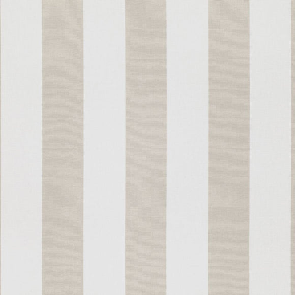 Upholstery Fabric - Romo Eston Mushroom Stripe Cotton Canvas Curtain Cushion Blind Fabric