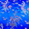 Chinese Brocade Fabric - Dragon Blue Gold Satin Jacquard Craft Fabric Material