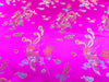 Chinese Brocade Fabric - Dragon Pink Gold Satin Jacquard Craft Fabric Material