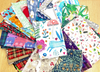 400g Mixed Fabric Scraps Bundle Remnants Off Cuts Great for Card Making & Crafts