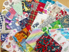 400g Mixed Fabric Scraps Bundle Remnants Off Cuts Great for Card Making & Crafts