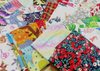 400g Mixed Fabric Scraps Bundle Remnants Off Cuts Great for Card Making & Crafts