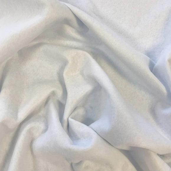 White Felt Fabric - Plain Felt Polyester Craft Fabric Material - 40
