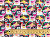100% Cotton Fabric - Bright Multi Abstract Faces