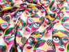 100% Cotton Fabric - Bright Multi Abstract Faces