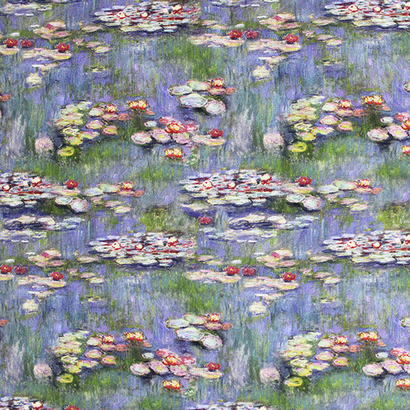 Cotton Fabric - Water Lilies - Little Johnny's Digital Print Fabric
