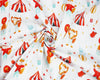 Children's Fabric - Cute Fox Little Johnny Goes to the Circus - 100% Cotton Prints