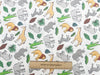 Cotton Poplin Fabric - Zoo Safari Animal on White