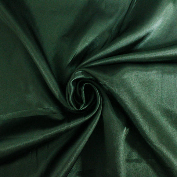 Polyester Satin - Bottle Green - Dress Costume Lining Fabric