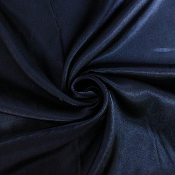 Polyester Satin - Navy Blue - Dress Costume Lining Fabric