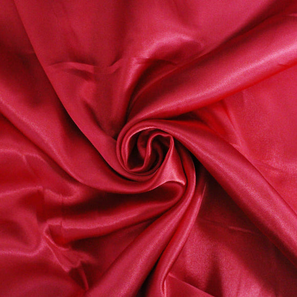 Polyester Satin - Red - Dress Costume Lining Fabric