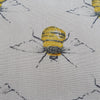 Cotton Fabric ~ Worker Bee Print on Ivory Background~ 100% Cotton Poplin Print