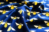 Cotton Fabric ~ Worker Bee Print on Navy Blue Background~ 100% Cotton Poplin Print