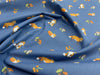 Children's Fabric ~ Cute Foxes on Navy Blue ~ Polycotton Prints