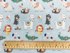 Childrens Fabric Collection- 100% Cotton Prints - Wild Animals Tortoises & Circle Blender Fabrics