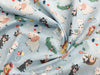 Childrens Fabric Collection- 100% Cotton Prints - Wild Animals Tortoises & Circle Blender Fabrics