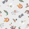 Childrens Fabric Collection- 100% Cotton Prints - Wild Animals Tortoises & Circle Blender Fabrics