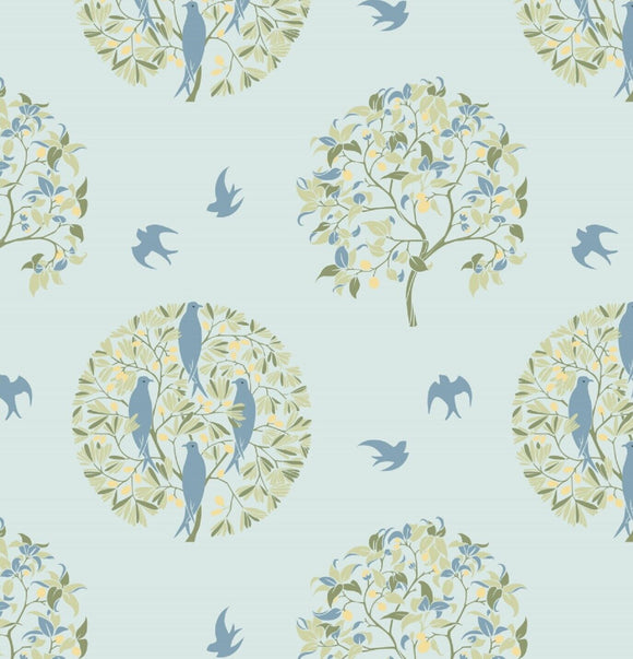 Cotton Fabric - Voysey Birds in Nature Collection - The Ornamental Tree