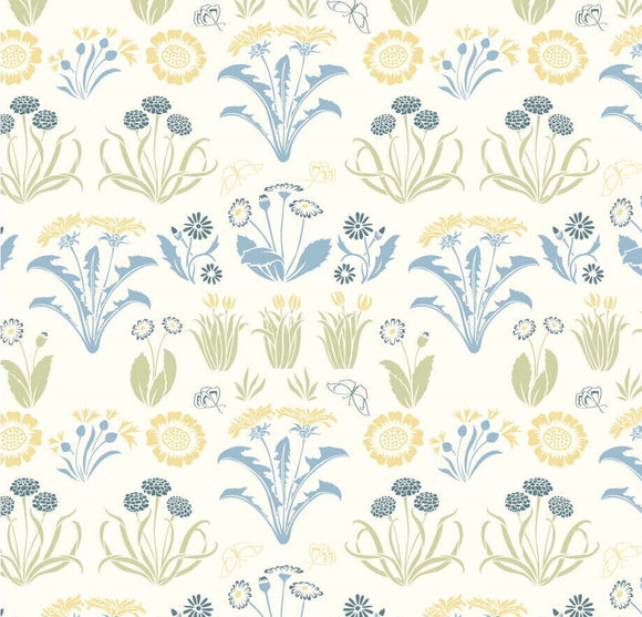 Cotton Fabric - Voysey Birds in Nature Collection - The Furrow