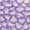 Halloween Fabric - Spooky Ghosts on Purple - Polycotton Prints