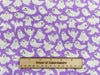Halloween Fabric - Spooky Ghosts on Purple - Polycotton Prints