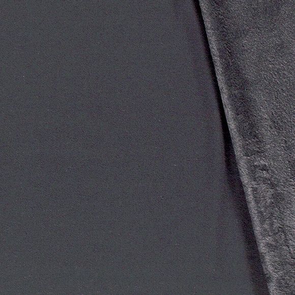 Soft Alpine Fleece Fabric - Dark Grey - Double Faced Sweatshirt Clothing Fabric