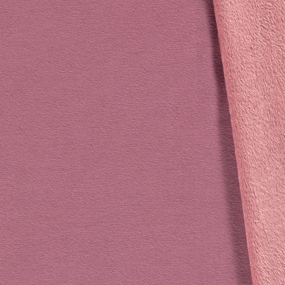 Soft Alpine Fleece Fabric - Dusky Pink - Double Faced Sweatshirt Clothing Fabric