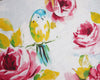 100% Cotton Canvas Fabric - Pink Roses & Birds Print