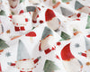 Christmas Fabric - Cute Xmas Gonks - Craft Fabric Material Metre