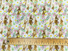 Easter Fabric - Spring Bunnies & Flowers Print