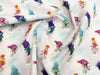 Childrens Fabric ~ Trolls & Rainbows on White Background ~100% Craft Cotton
