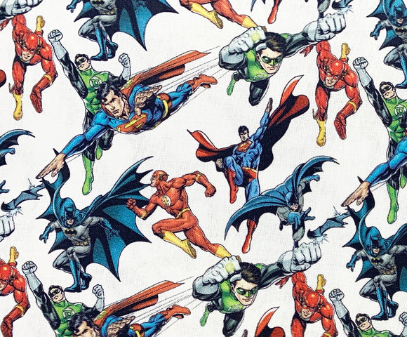 Childrens Fabric ~ Justice League Print ~100% Craft Cotton