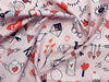 Valentine's Day Fabric - Pink Doodle Love Heart Fabric - 100% Cotton