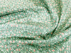 100% Cotton -  Pink Ditsy Daisy on Green - Floral Craft Fabric Material