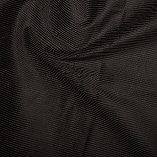 100% Cotton -  Cotton 8 Wale Corduroy -  Fabric Material - Black