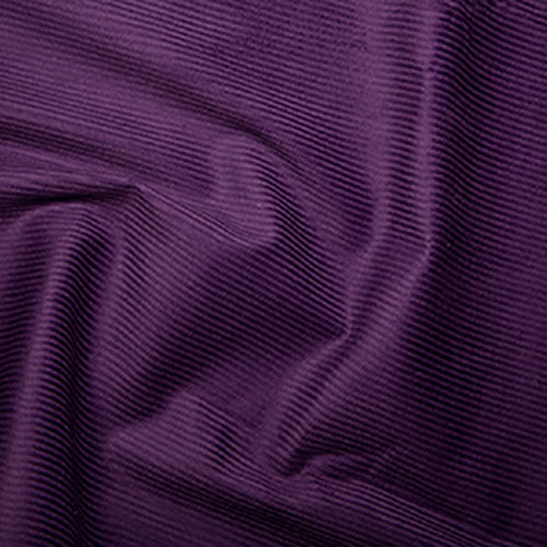 100% Cotton -  Cotton 8 Wale Corduroy -  Fabric Material - Purple