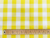 Yellow & White Gingham 1" Check Polycotton Fabric